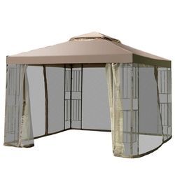 10' x 10' Awning Patio Screw-free Structure Canopy Tent