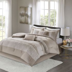 7 Piece Chenille Jacquard Comforter Set