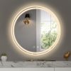 28" Round LED Bathroom Mirror ‚Äì Wall-Mounted for Convenience