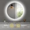 28" Round LED Bathroom Mirror ‚Äì Wall-Mounted for Convenience