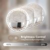 30" Round LED Bathroom Mirror ‚ÄìAdjustable Color Temperatures and Anti-Fog, Wall-Mounted Design