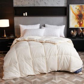 Down Duvet, Winter Duvet, Goose Down Duvet Core, Air Conditioner (Option: Creamywhite-150x200cm-6)