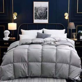 Down Duvet, Winter Duvet, Goose Down Duvet Core, Air Conditioner (Option: Grey-150x200cm-6)