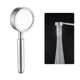 Stainless Steel Pressurized Showerhead With Handheld High-Pressure Showerhead (Option: Chrome)