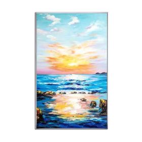 Abstract Landscape Sky Colorful Clouds Canvas Oil Painting Posters and Modern Wall Art Pictures for Living Room Bedroom Aisle (size: 100X150cm)