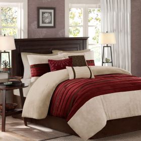 7 Piece Comforter Set (Color: as Pic)