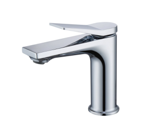 Chrome Single Hole Bathroom Faucet,Laundry Vanity Sink Faucet With Two 9 16 Hoses (Option: Chrome)