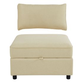 Large Sofa Bed In The Living Room (Option: Seat beige 1Pack)